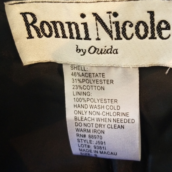 Vintage Ronni Nicole Sleeveless Formal Top Size Small - Picture 4 of 5
